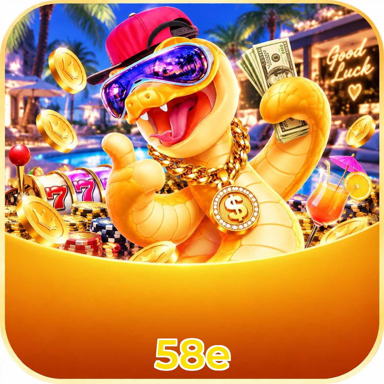 Página oficial da 58e no Facebook com promoções e suporte